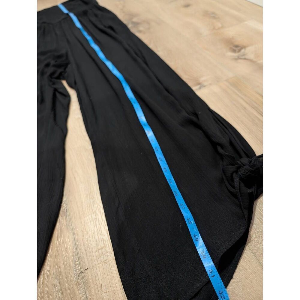City Chic Jumpsuit Smocked Black Strapless Plus 16 16W Boho Gypsy Pockets - Picture 12 of 15